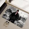 Classical Anime Vagabond Floor Mat Soft Flannel Non-Slip Door Mat - Thickened Rug for Living Room Home Decor