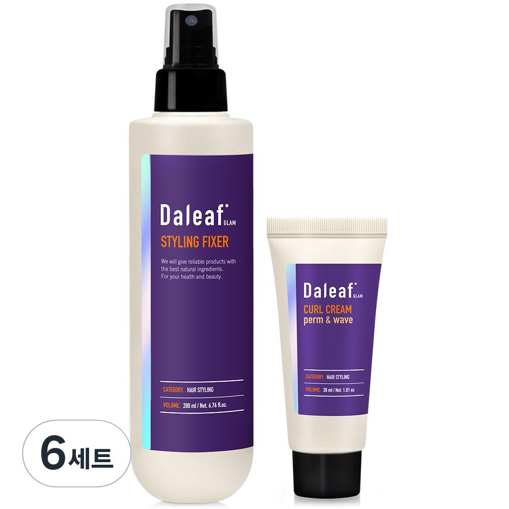 Dalif Glam Styling Hair Fixer 200 мл + Curl Cream 30 мл, 6 наборов