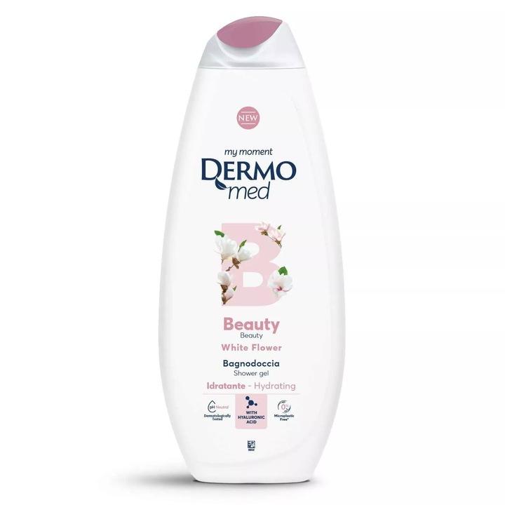 Żel pod prysznic beauty białe kwiaty 750ml - dermomed
