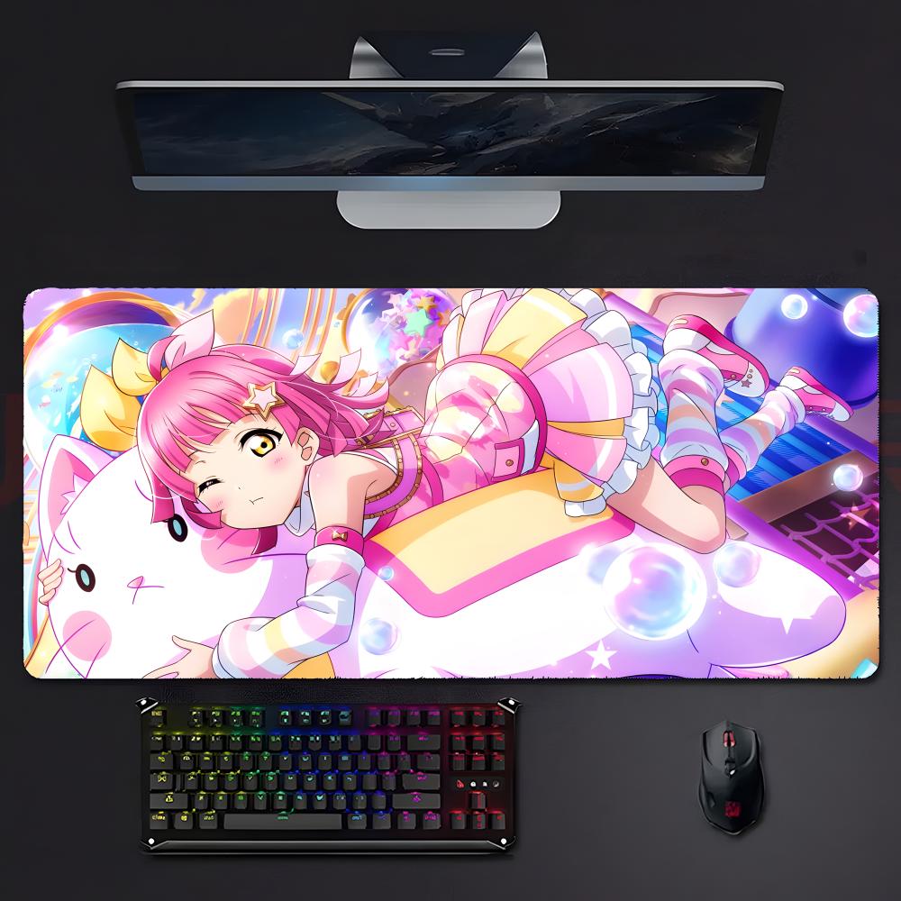 Игровой коврик для мыши LLovelive School Idol Project Серия Коврик для мыши Большой Игровой с блокировкой края Утолщенный Коврик для стола ПК