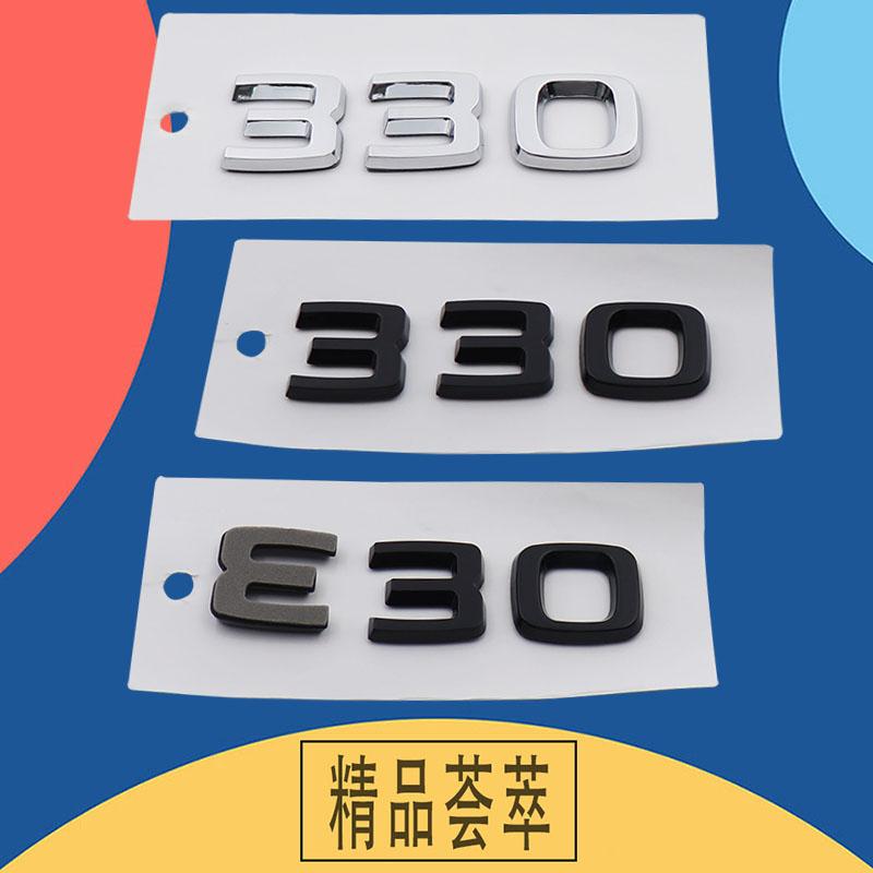 3D Premium 330 Letters for Car Fender Trunk Rear Bonnet Decal Emblem Badge Sticker