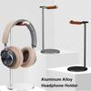 Curved Aluminum Headphone Stand Rack Sturdy Metal Gaming Headset Earphone Holder Hanger with Solid Base for Table Desk Display