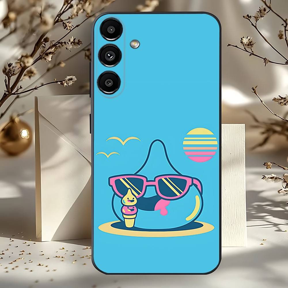 Дракон Q-Quest S-Слайм милый Для Samsung Galaxy A73,31,32,72,41,53,52,71,22,5G,Note,J7,8,9 Мягкий черный чехол для телефона