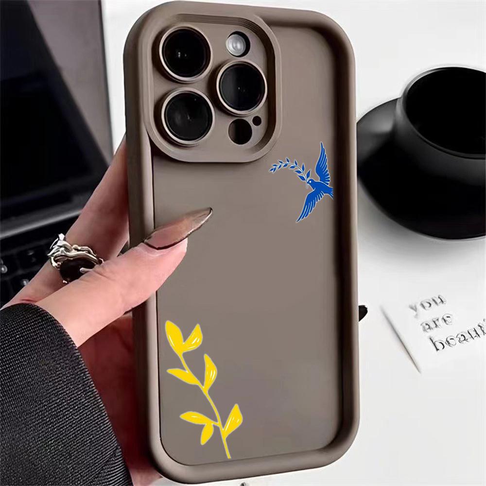 Мягкие чехлы для телефонов N87 Love art с ангельскими глазками для iPhone 15 14 12 11 Pro Max 13 mini 7 8 6S Plus XS Max XR SE противоударный чехол-бампер