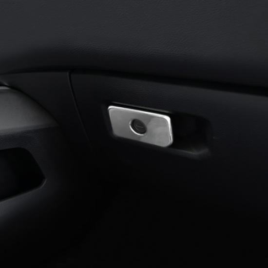 For 19-24 Dodge Ram 3500/2500 Chrome Copilot Storage Glove Box Handle Cover Trim