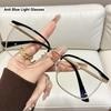 Новые Модные Металлические Очки для Мужчин, Деловые, Плоские, Легкие, Ретро, Нейтральные, Роскошные, Высокого Качества, Защищающие от Синего Света