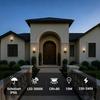 Applique murale extérieure LED - NETTLIFE - n°1 - Noir - Étanche IP65 - 10W 3000K (blanc chaud)