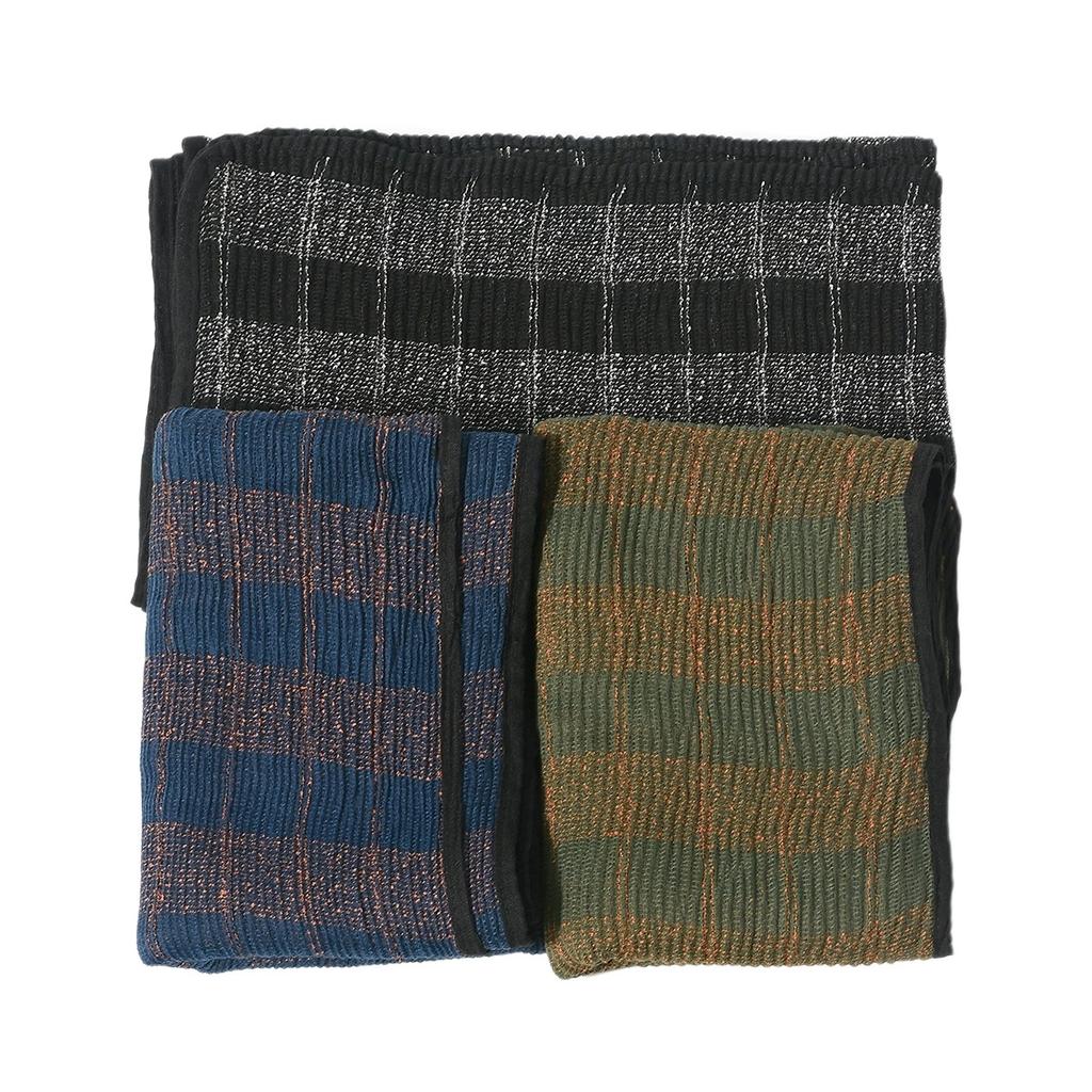 70*190cm Autumn and Winter Korean Style Retro High-End Feeling Striped Scarf Contrasting Color Soft and Unique Men Warm Scarves