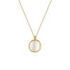 Summer Collection K10 Yellow Gold Necklace 112526123002 Birthday Gift for Women with Jewelry Case [4℃]