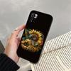 Чехол для телефона с изображением подсолнуха и бабочки для Xiaomi Redmi note 13 12 Pro 11S 11 10 Pro 10S 12S Redmi 10 9C 13C
