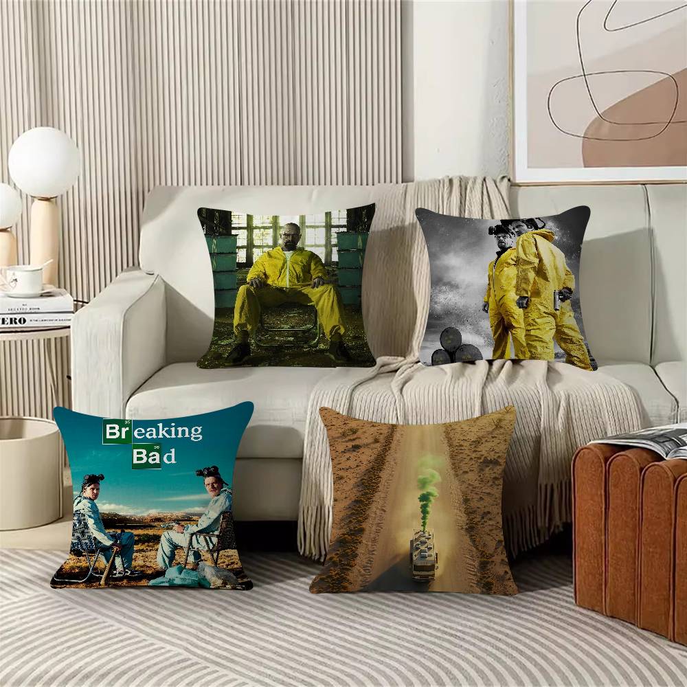 TV Series HD Breaking Bad 4545cm Cushion Cover Pillow Cover Decor Pillowcase Home Pillowcase For Couch Pillow