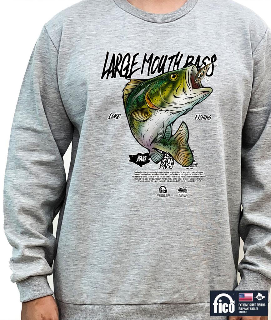 DOLDOL Fico-Mtm-191 Extreme Fishing Brand Pico Graphic Sweatshirt Long Sleeve