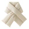 Down Cotton Cross Ring Scarves Windproof Down Cotton Scarf New Thermal Shawl  Women Men