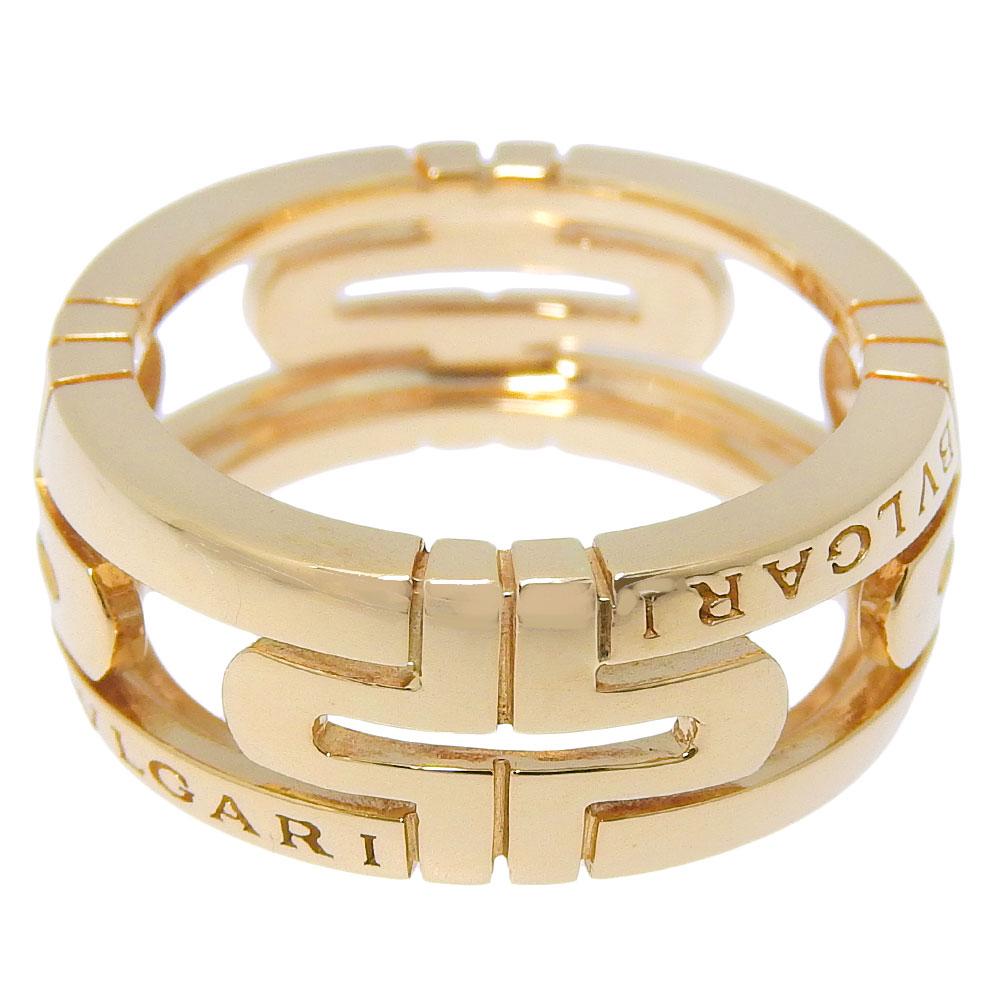 Bvlgari Кольцо Parentesi open work из желтого золота 18 карат #5.1(Наш размер) 7.6г Женские Б/У