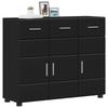 FLORIN Sideboard Black 88.5 x 30.5 x 73 cm Engineered Wood