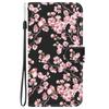 Plum Blossom Pattern Flip Wallet PU Leather Case with For iPhone Samsung Umidigi Infinix  TECNO...Suitable for Over 900 Phone Models