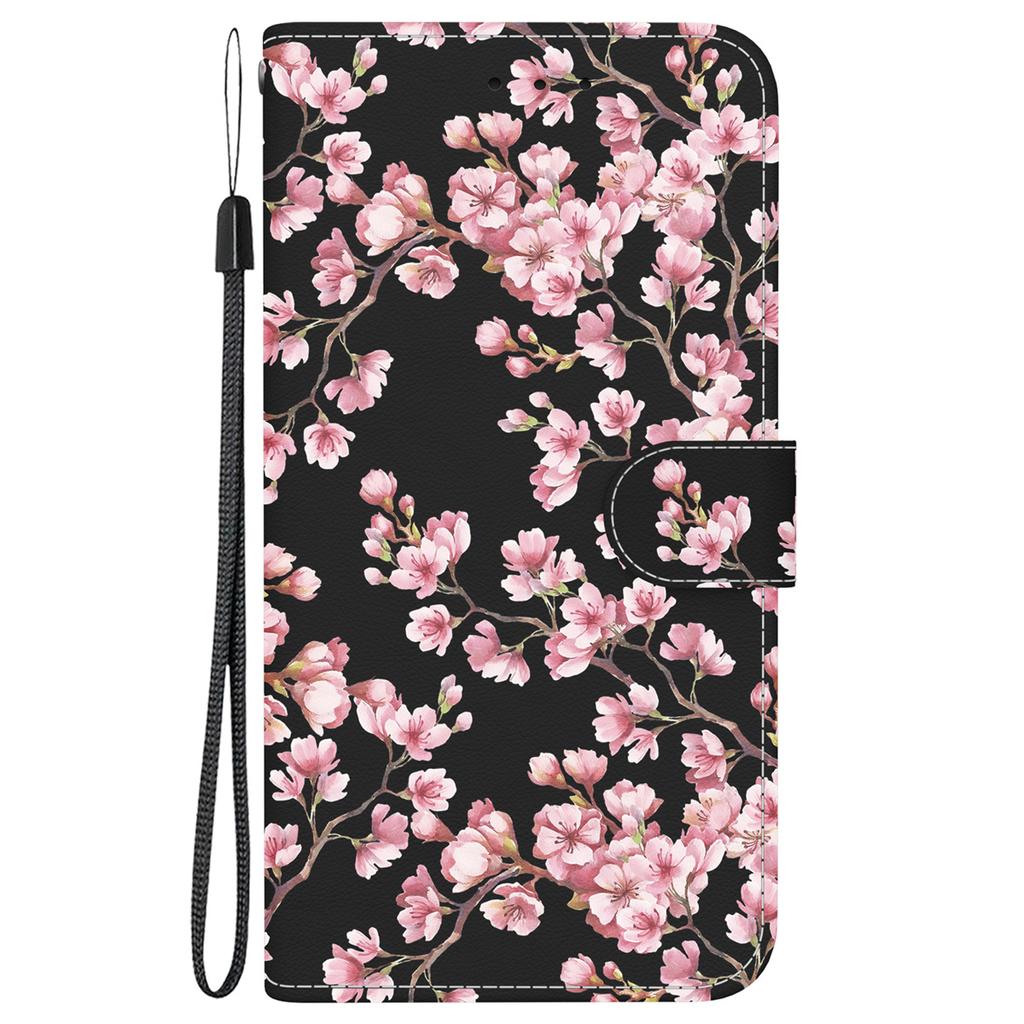 Plum Blossom Pattern Flip Wallet PU Leather Case with For iPhone Samsung Umidigi Infinix  TECNO...Suitable for Over 900 Phone Models