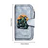 Motorcycle Pattern Fashion Long Wallet Multi Slot Portable Bifold Purse