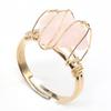 Women Ring Natural Stone Crystal Winding Adjustable Ring Charms For Elegant Women Love Romantic Birthday Gift
