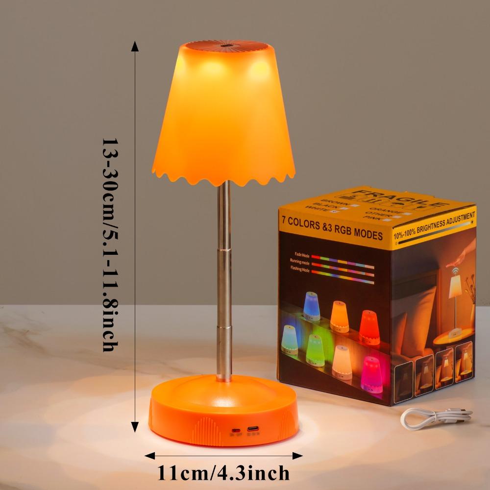 Height Brightness Adjustment Cordless Table Lamp Rechargeable Room Decoration Light Bedroom
