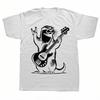 Rock N Roll Otter Playing Guitar Funny Mens Womens Otter T Shirts Summer Streetwear Short Sleeve Birthday Gifts T-shirt