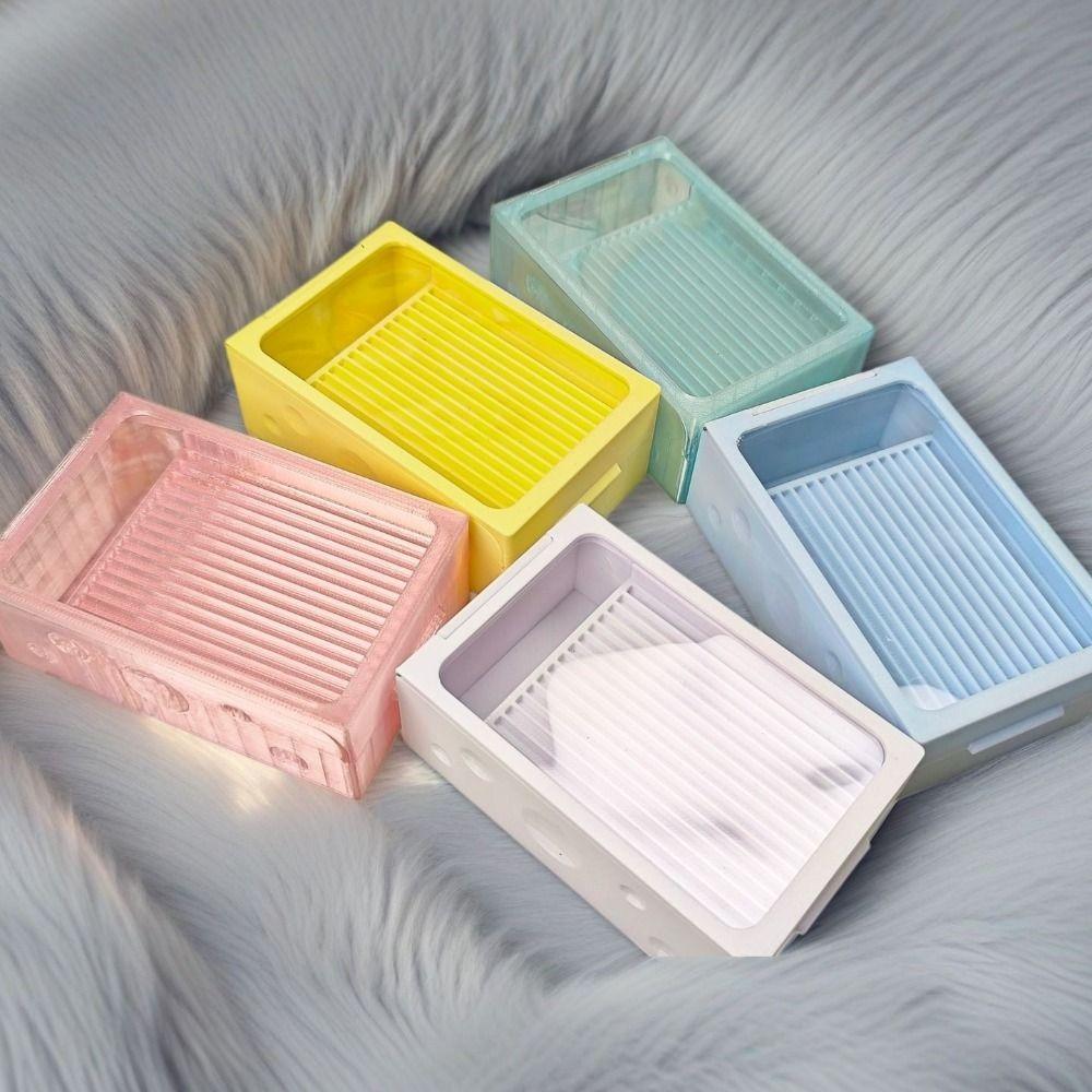 Double Layer Perler Bean Box 2-in-1 Bead Alignment Tray Bean Spatula Arts Crafts