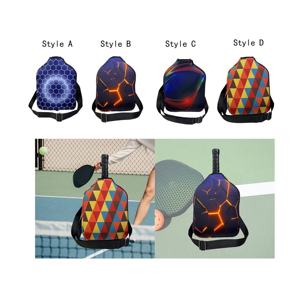 Neoprene Paddle Cover Pickleball Racket Cover for Indoor Outdoor Practice