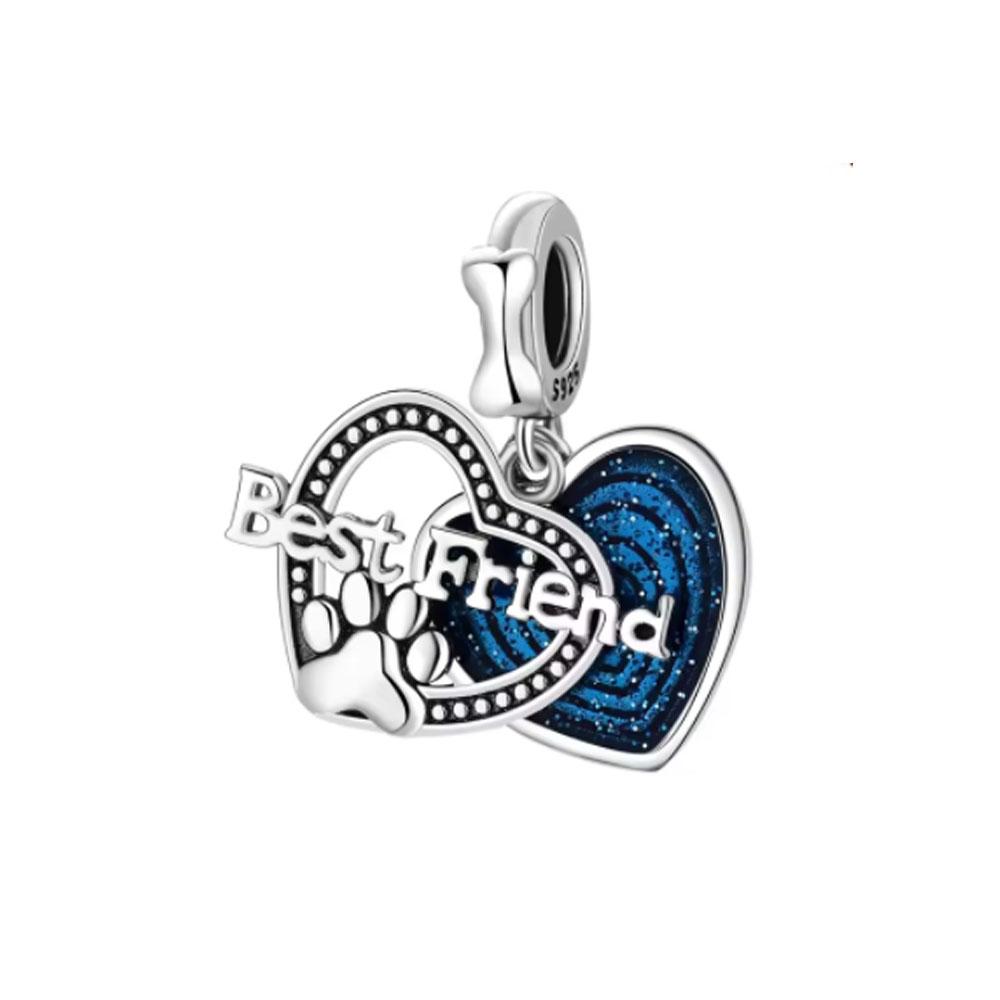 Новые медные шармы 'Медведь-звезда мечты', бусины 'Рыба и лодка', подходят для оригинального браслета, подарок для женщин