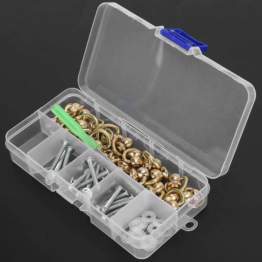 Heavy Duty D Ring Rivets Screw And Washer Set Buckle Handle Connector For DIY Crafts
