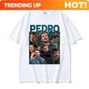 Customization Shirt Actor Pedro Pascal Graphic Print T Shirt Unisex's Retro O-Neck High Quality Fashion T-shirts Summer Oversized C