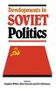 Книга Developments In Soviet Politics