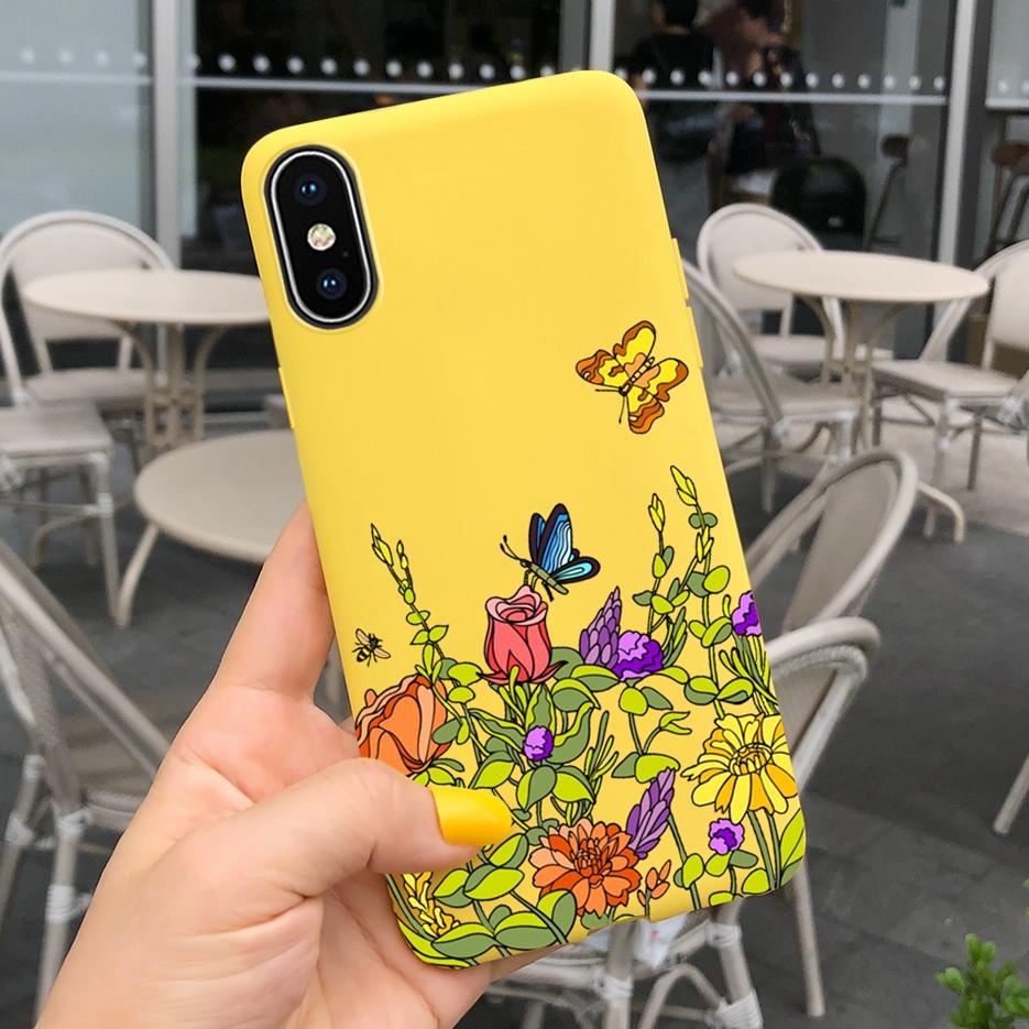 For Apple iPhone X XR XS Max Case Stylish Art Painted Cover Soft TPU Fundas Phone Case For iPhone XR iPhoneX XS Max Cover Bumper