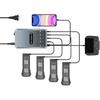 6-в-1 Зарядное устройство для аккумуляторов для Mavic 3 Pro/Mavic 3 Pro Cine/Mavic 3/Mavic 3 Classic, Многопараллельный зарядный хаб, Быстрое зарядное устройство 120 Вт, Совместимо с Mavic 3