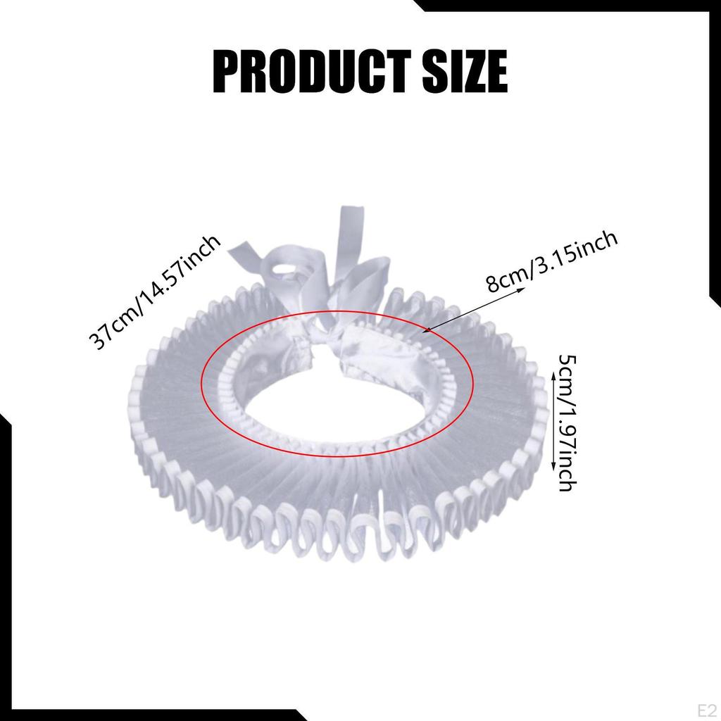 Ruffled Cape Ruff Neck Clown Collars for Photography Festival Party Supplies