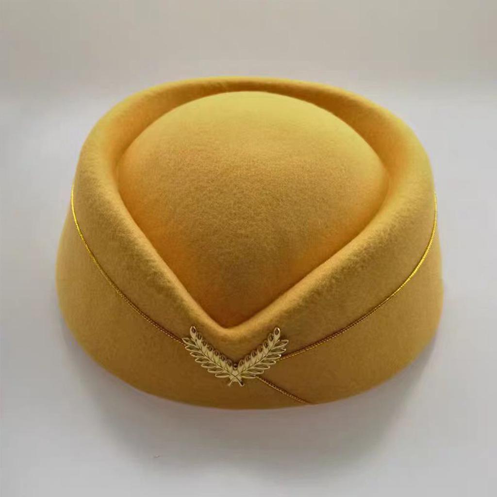 Vintage Beret Stewardess Hat Imitation Wool Versatile Painter Hat Female British Celebrity