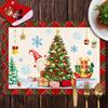 Santa Claus Christmas Placemat - Heat Insulating Dining Table Mat for Home & Restaurant