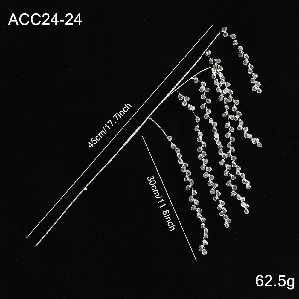 Sparkling Crystal Bud Branches Long Branches Xmas Tree Ornament  Home Christmas Decor