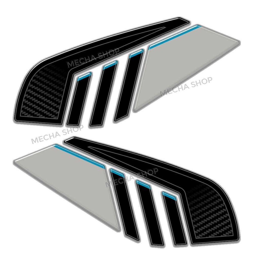 For CF MOTO 675SR-R 2025-2026 Motorcycle Accessories Tank Pad 3D Resin Sticker Protection Kit Threshold Decal