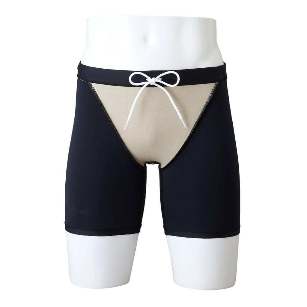 Mizuno Базовые полушорты N2MBAA01 Черные для соревновательной и школьной плавательной одежды (16 см внутренний шов) Плавание, Плавание, Практика,