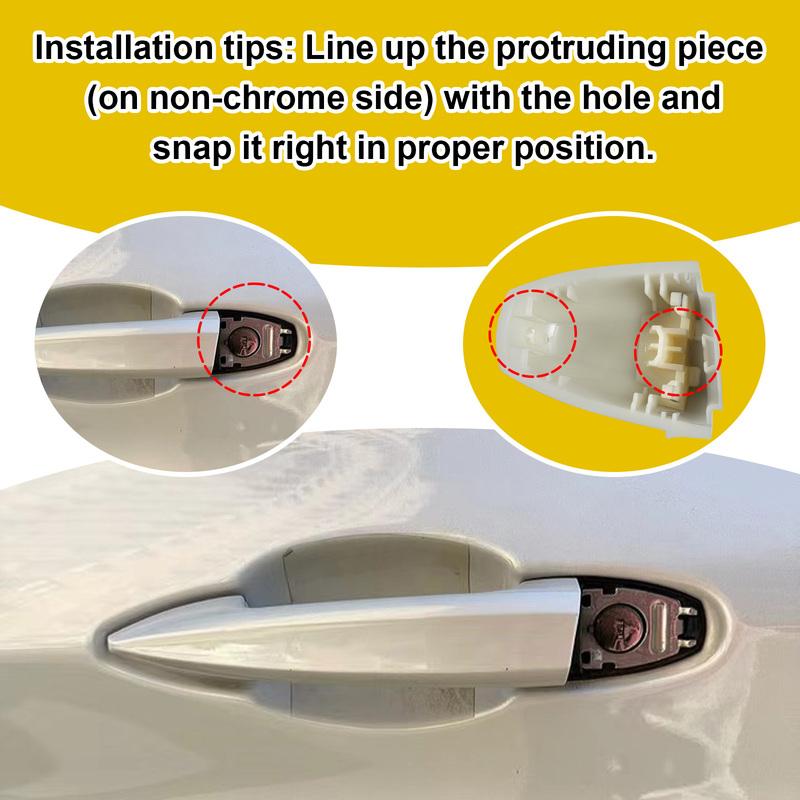 Door Handle Cover Cap Compatible With BMW X1 F48 X2 F39 X5 F15 X6 F16 2014-2019 51217396541 51217396544 Door Handle Key Cover