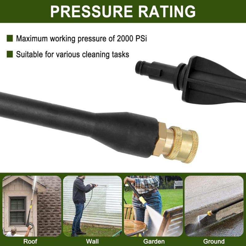 High Performances Pressure Washer Extension Wand Weather Proof Design 1/4Inch Quick Connector Nozzle For Outdoor Use