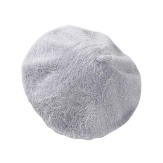 Женская шляпа художника однотонная восьмиугольная с куполообразной тульей берет осень зима теплая плюшевая шляпа модные аксессуары