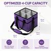 4 Compartment Drink Carrier Tote Bag Convenient Foldable Beverage Organizer  Hiking
