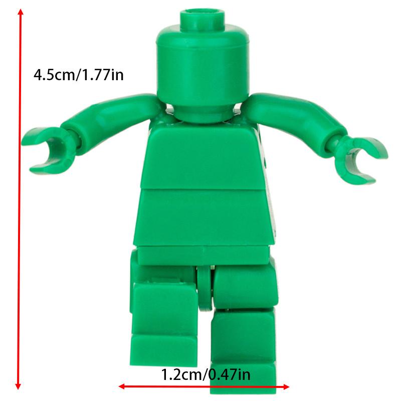 1 шт. многосоставной подвижный строительный блок MiniFigure Moc детские кирпичи кукла подарочная игрушка мини коллекционная игрушка красочная 1,77 дюйма