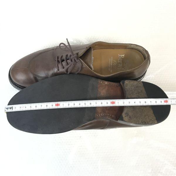 Berwick 1707 Испания Goodyear Welt U-образные кожаные туфли мужские 10 28.5 Коричневые(ИСПОЛЬЗОВАЛ)