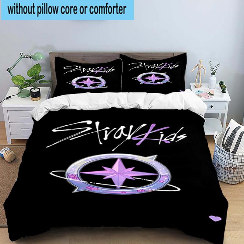 3PCS K-pop Group Performance 3pcs Bedding,Including 3PCS Duvet Cover And 2pcs Pillowcases Perfect for Christmas,Ideal for Bedroom, Dormitory