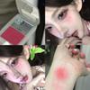 Korean-Style Young Girl Potato Puree Blush Cream with Fine Shimmer, Brightening Strawberry Red and Milky Apricot Color, Affordable Blush Cream
