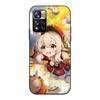 Чехол Klee Genshin Impact для Xiaomi Redmi Note 8 10 10S 11 9 11S 7 12 Pro Plus 12S 9S 8T 11E Pro 11T Мягкий черный чехол для телефона из ТПУ