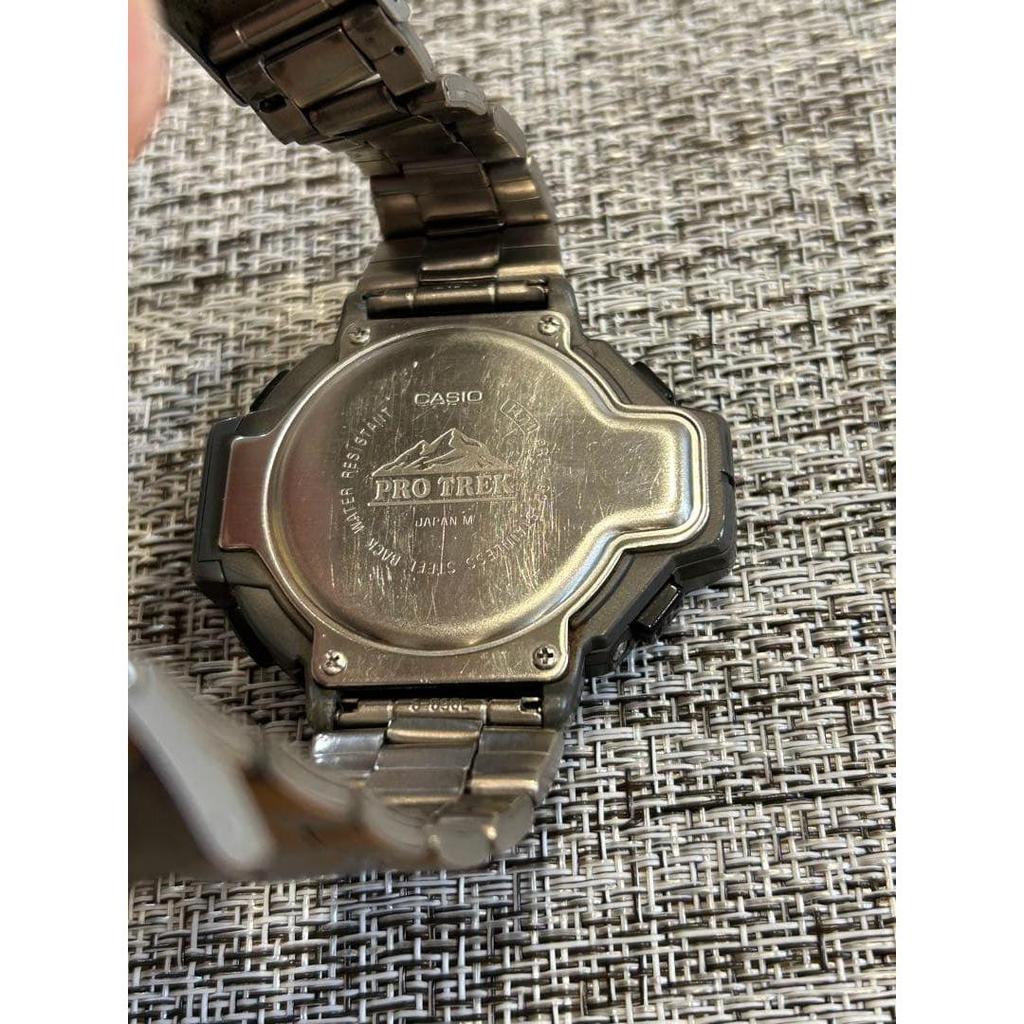 Б/у Основной блок часов CASIO PRO TREK с тройным сенсором