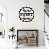 Home Sweet Home Wall Art Elegant Logo Décor for Interior Spaces Ideal for Bedroom and Living Room Stylish Mural and Gift Sticker